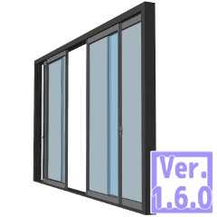 3D ベランダ窓(クリスタ1.6.0~専用)