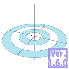 ３D あたり用同心円定規(クリスタ1.6.0~・コミスタ用)