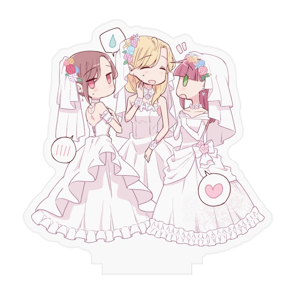 お母さんウェディングドレスアクスタ(花村清香・森井綾子・神木奈緒)