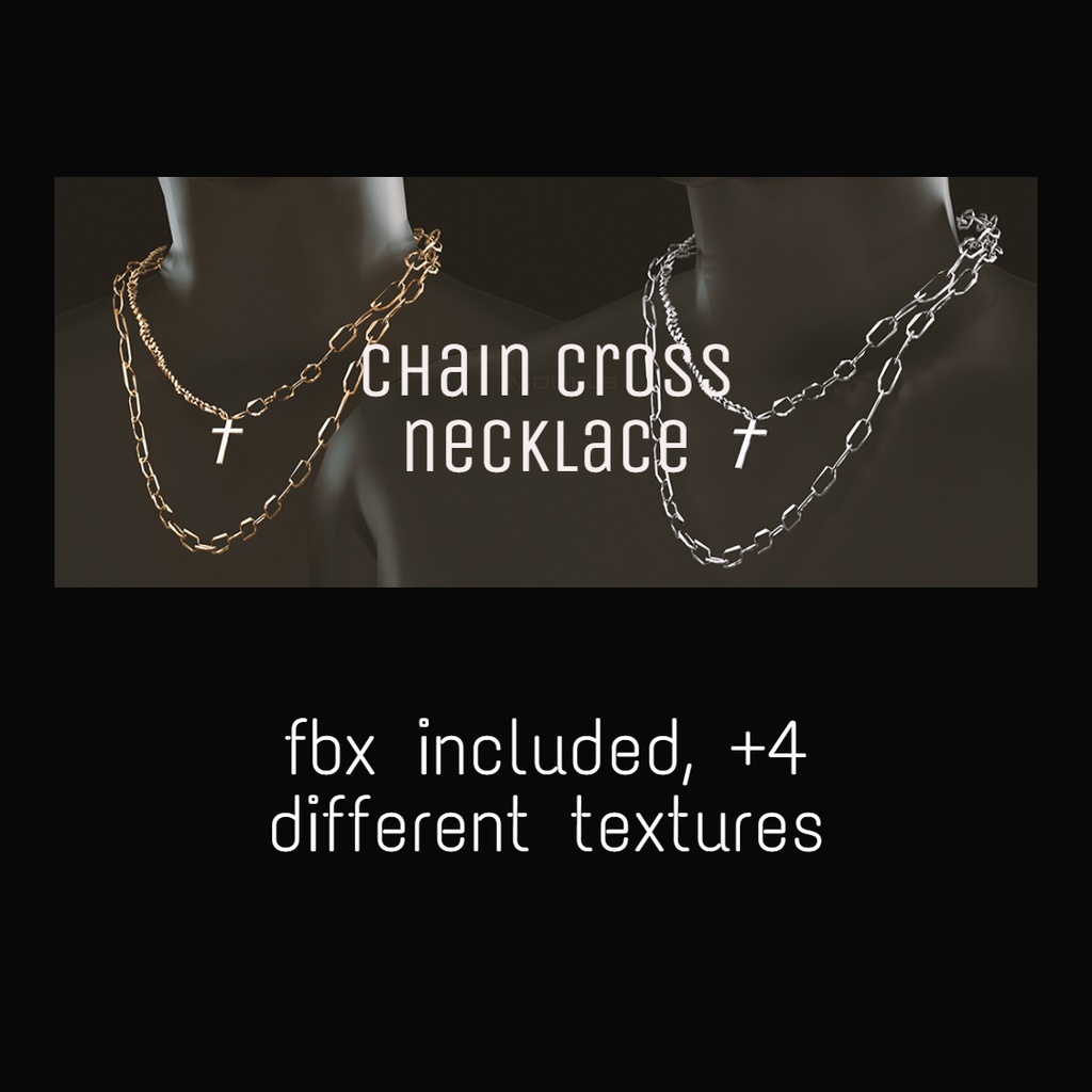 cross necklace+