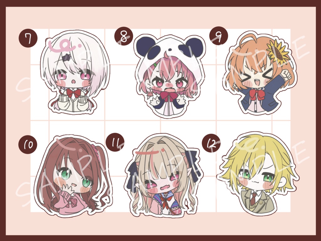 【にじそ09】にじさんじミニキャラステッカー【非公式】