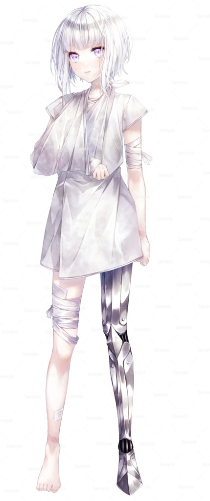 刀を持った義足の少女