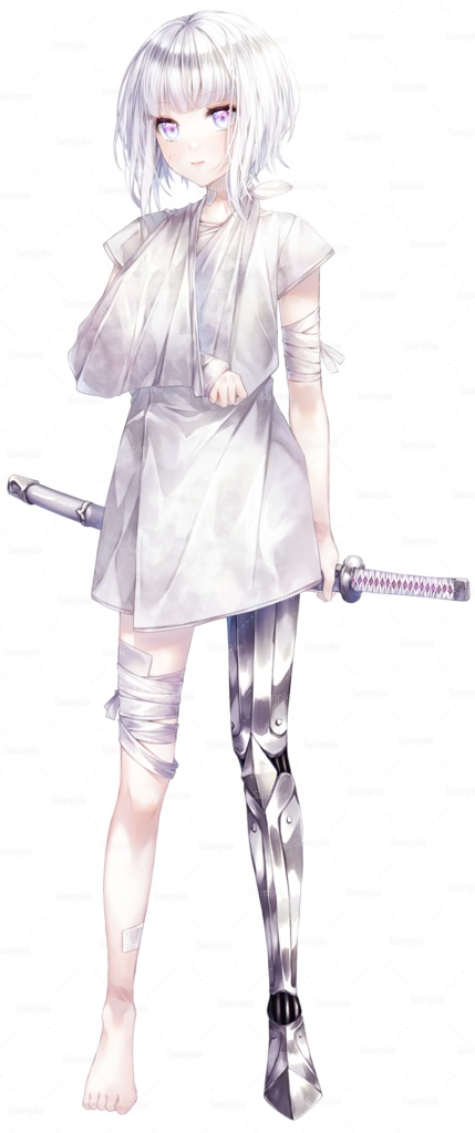 刀を持った義足の少女