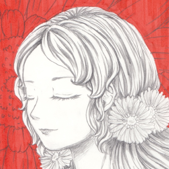 (アナログ原画) ハナゾノ ー ガーベラ ー