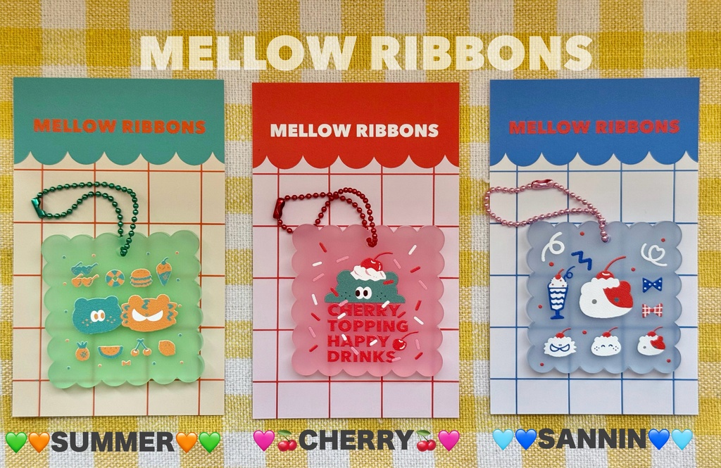 カラフルアクリルチャーム