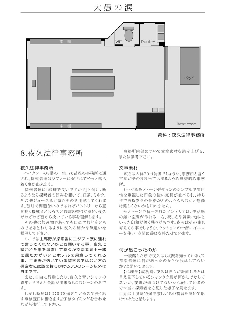 【電子再販+オマケ冊子追加版】COCTRPGシナリオ集『N』SPLL:E119143