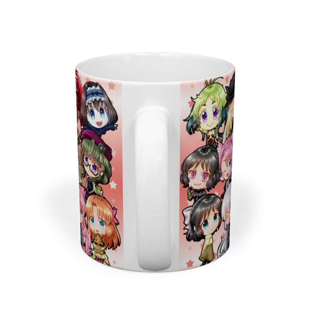 わちゃわちゃ全キャラマグカップ 赤