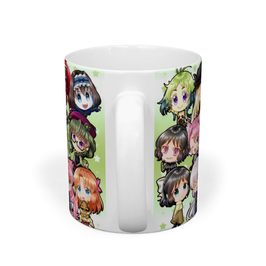 わちゃわちゃ全キャラマグカップ 緑
