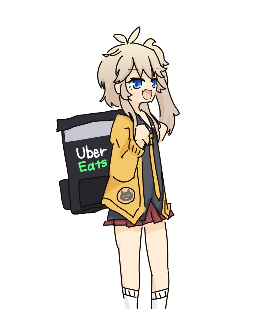 ウーバーイーツで働く春日部つむぎ
