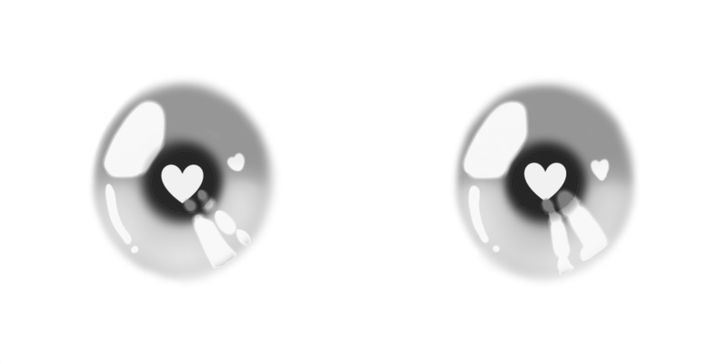 (VRoid)ゆめかわハートカラコン(テクスチャ)