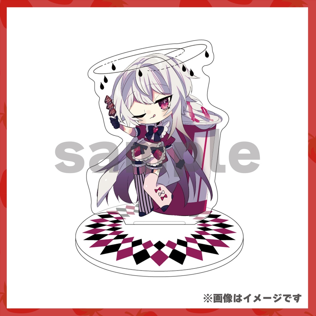 ゾーナのいちご日和 雨海といちごジュースのアクリルスタンド