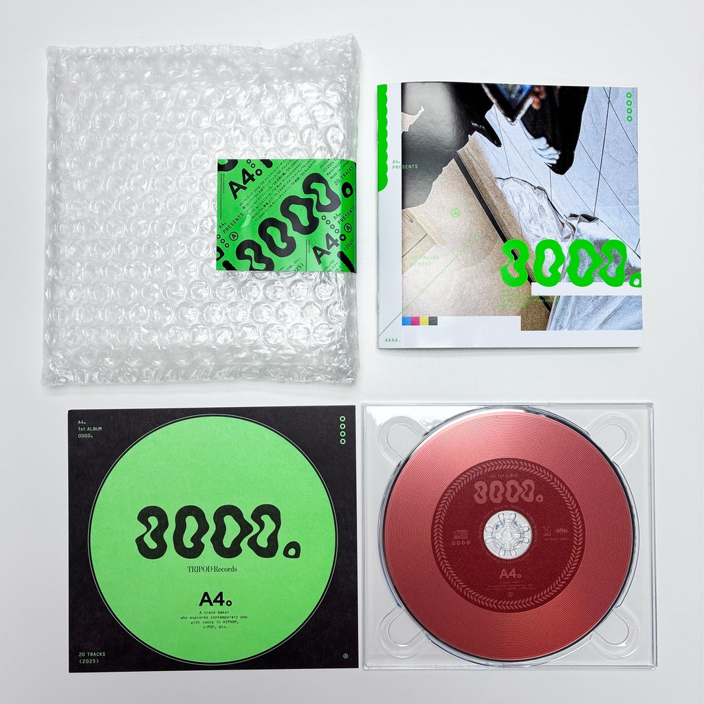 【CD】A4。1st Full Album『0000。』