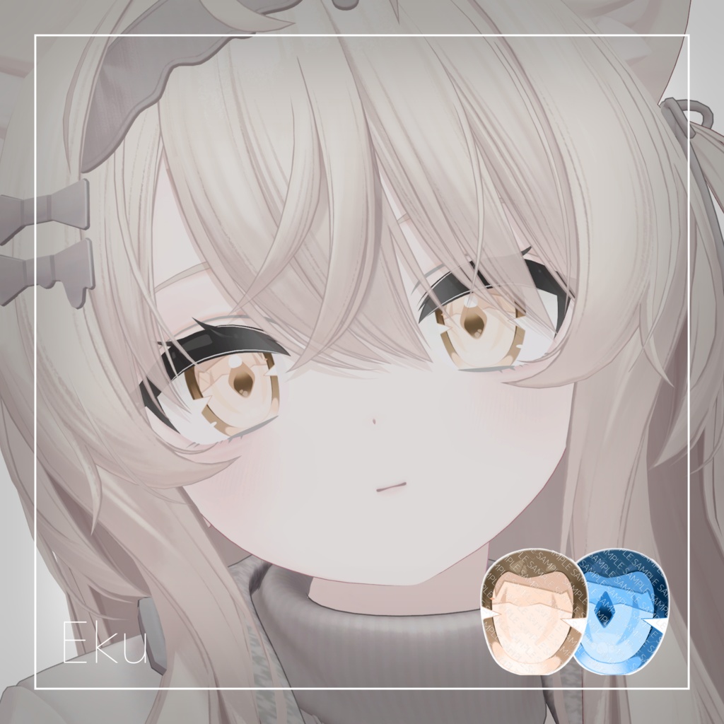 【7アバター対応】Lucid Toon Eye Texture【26色】