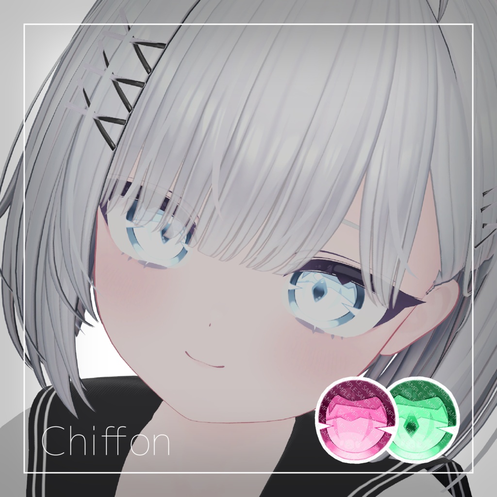 【7アバター対応】Lucid Toon Eye Texture【26色】