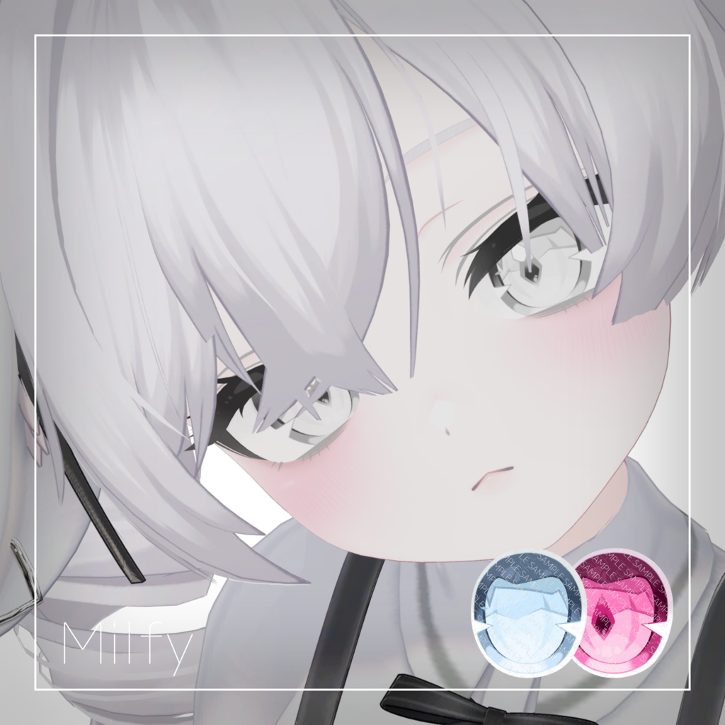 【8アバター対応】Lucid Toon Eye Texture【26色】