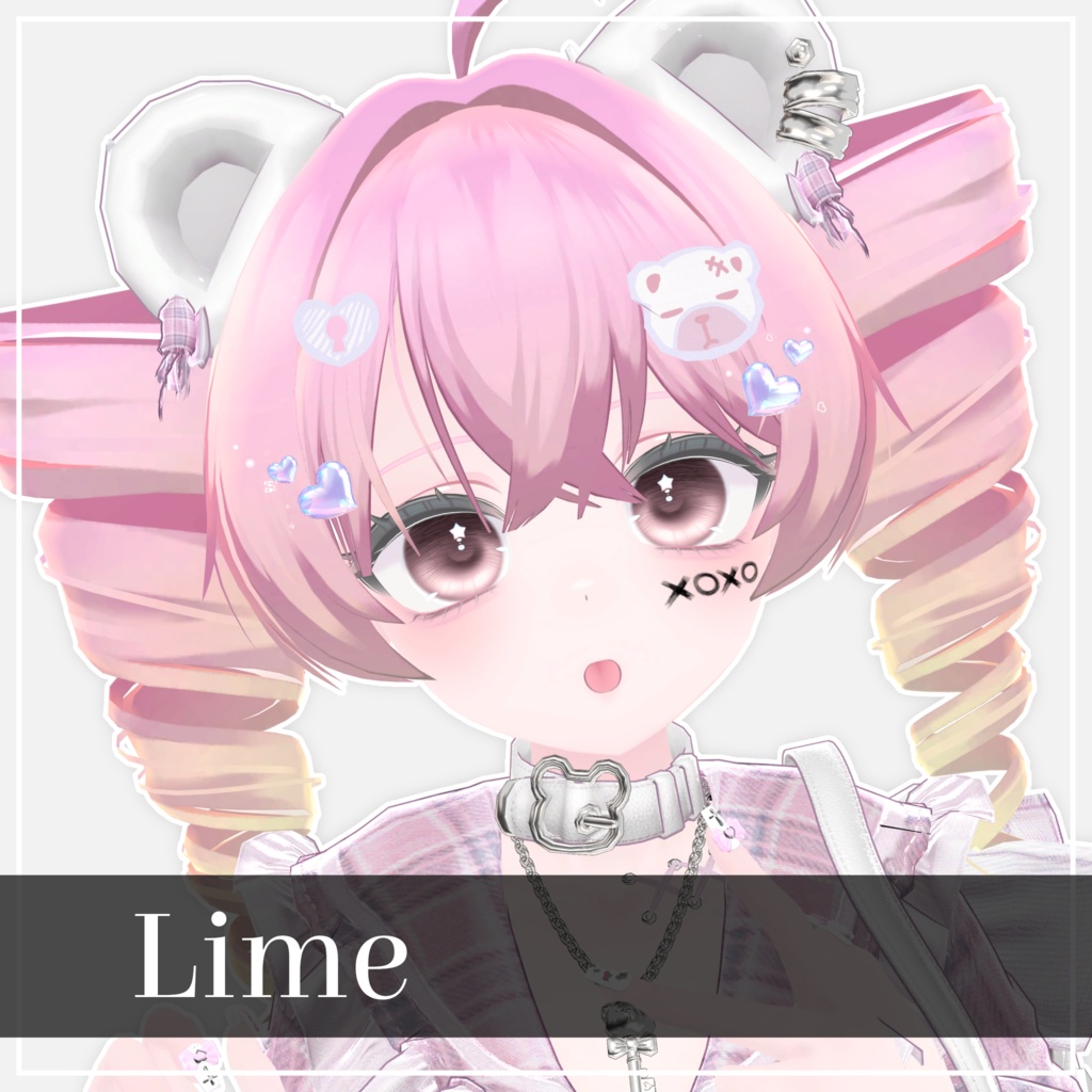 【VRC Hair】ふんわり縦ロールヘア【16アバター対応】