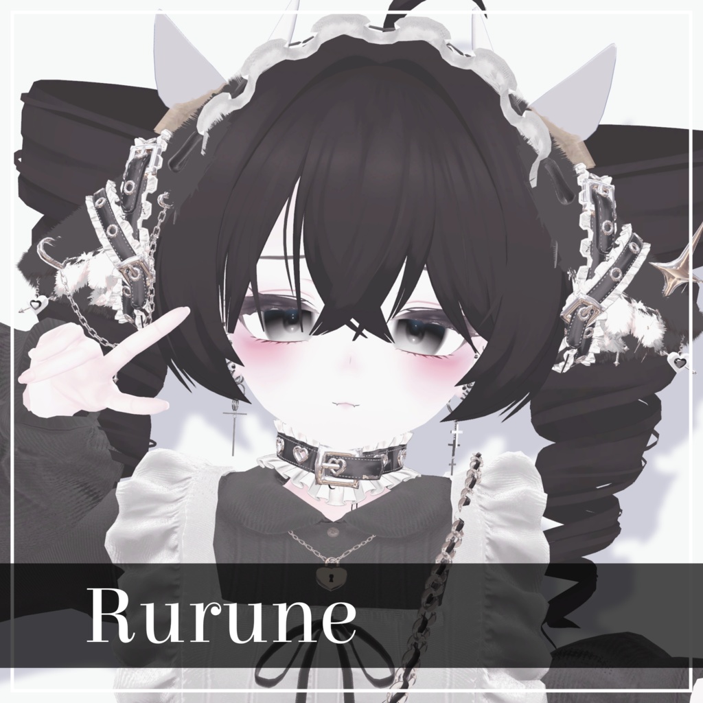 【VRC Hair】ふんわり縦ロールヘア【16アバター対応】