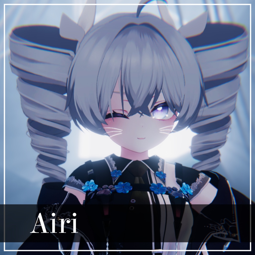 【VRC Hair】ふんわり縦ロールヘア【16アバター対応】