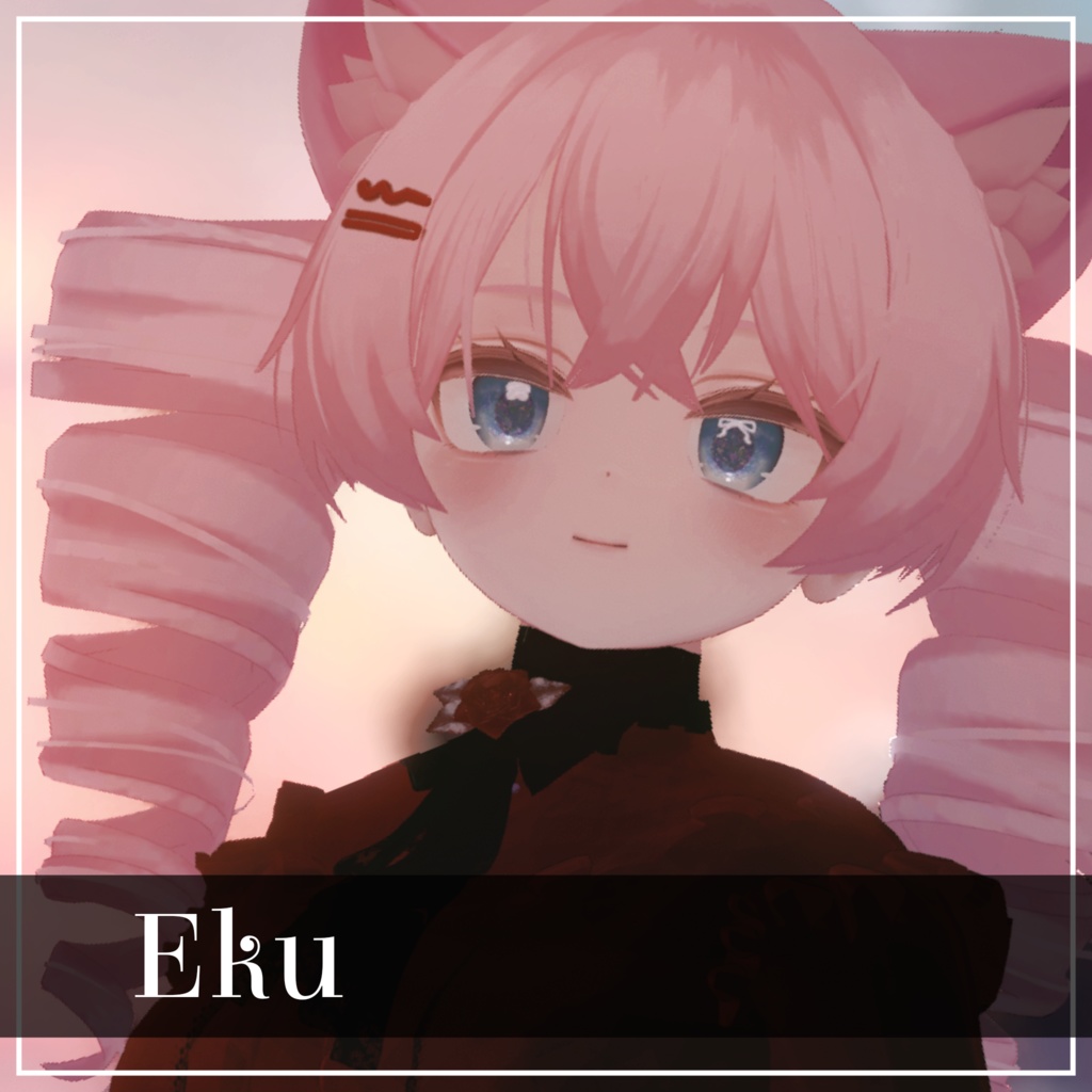 【VRC Hair】ふんわり縦ロールヘア【16アバター対応】