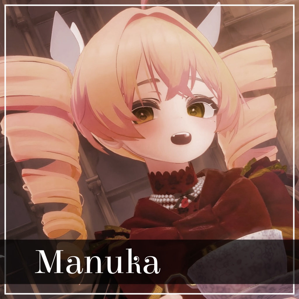 【VRC Hair】ふんわり縦ロールヘア【16アバター対応】