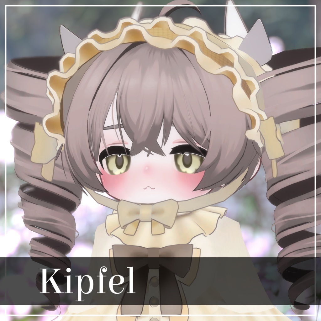 【VRC Hair】ふんわり縦ロールヘア【16アバター対応】