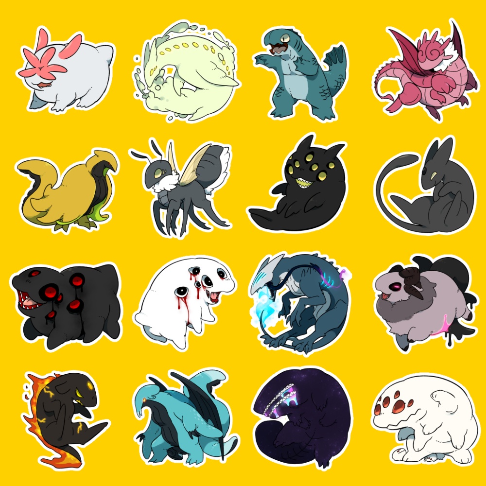 【⚠自己解釈100%】クトゥルフ神話生物立ち絵集