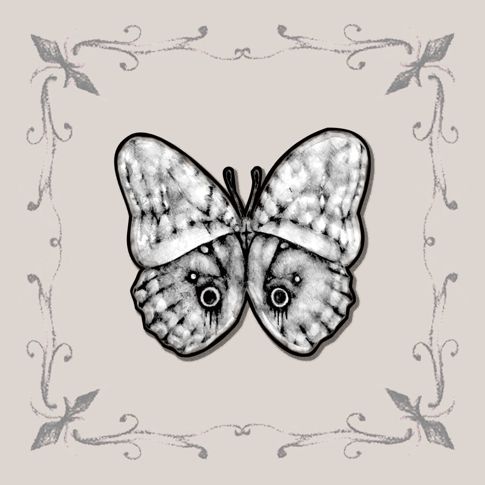 moth sticker（蛾ステッカー）