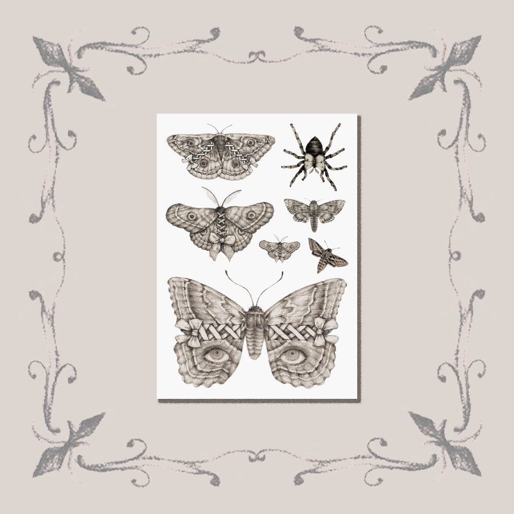 dressed pestⅡ tatoo sticker（着飾った害蟲Ⅱタトゥーシール）