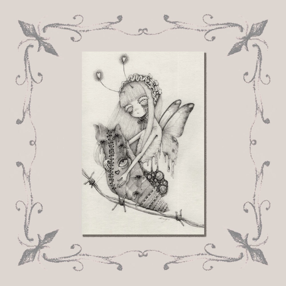 「羽化できない」ポストカード