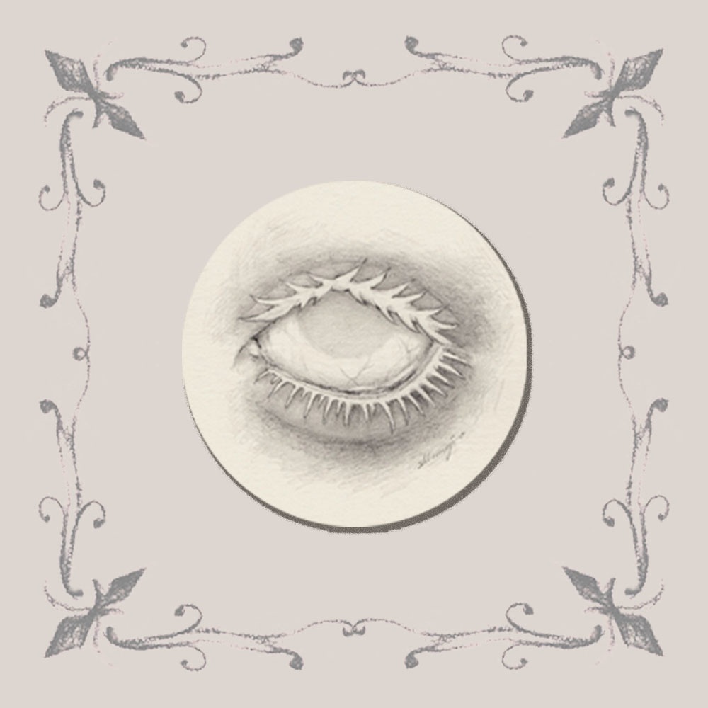 milky eye badges（まっしろなおめめの缶バッジ）