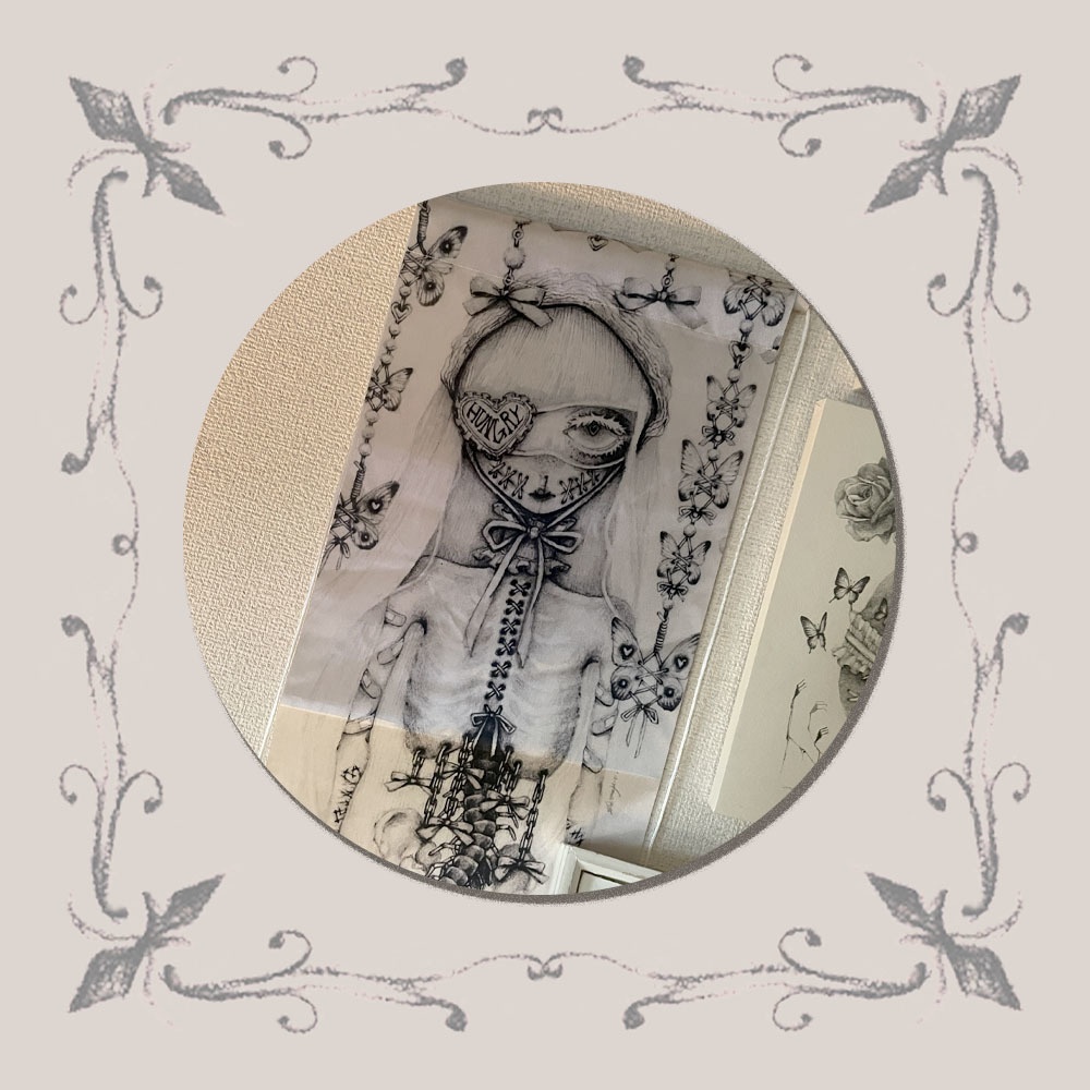 how to love my flesh mini tapestry(ぼくの肉を愛する方法ミニタペストリー)