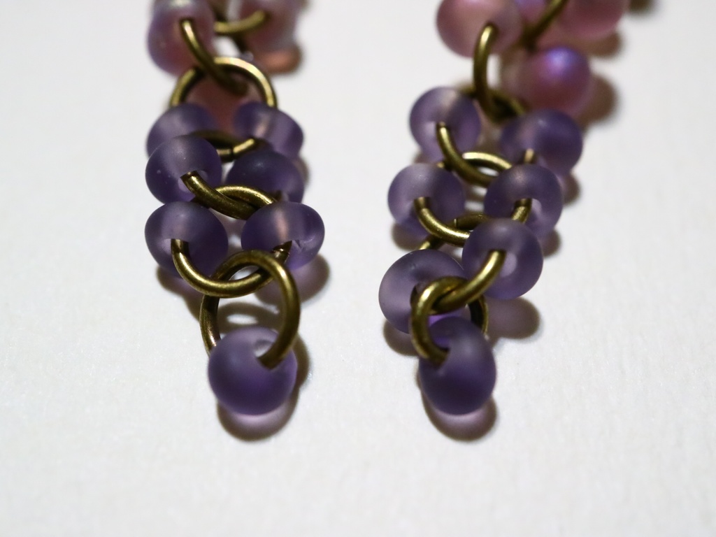 藤の花のイヤリング