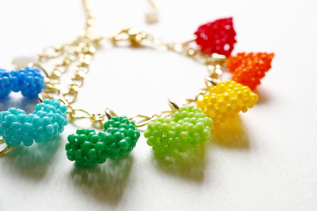 ハートのブレスレット