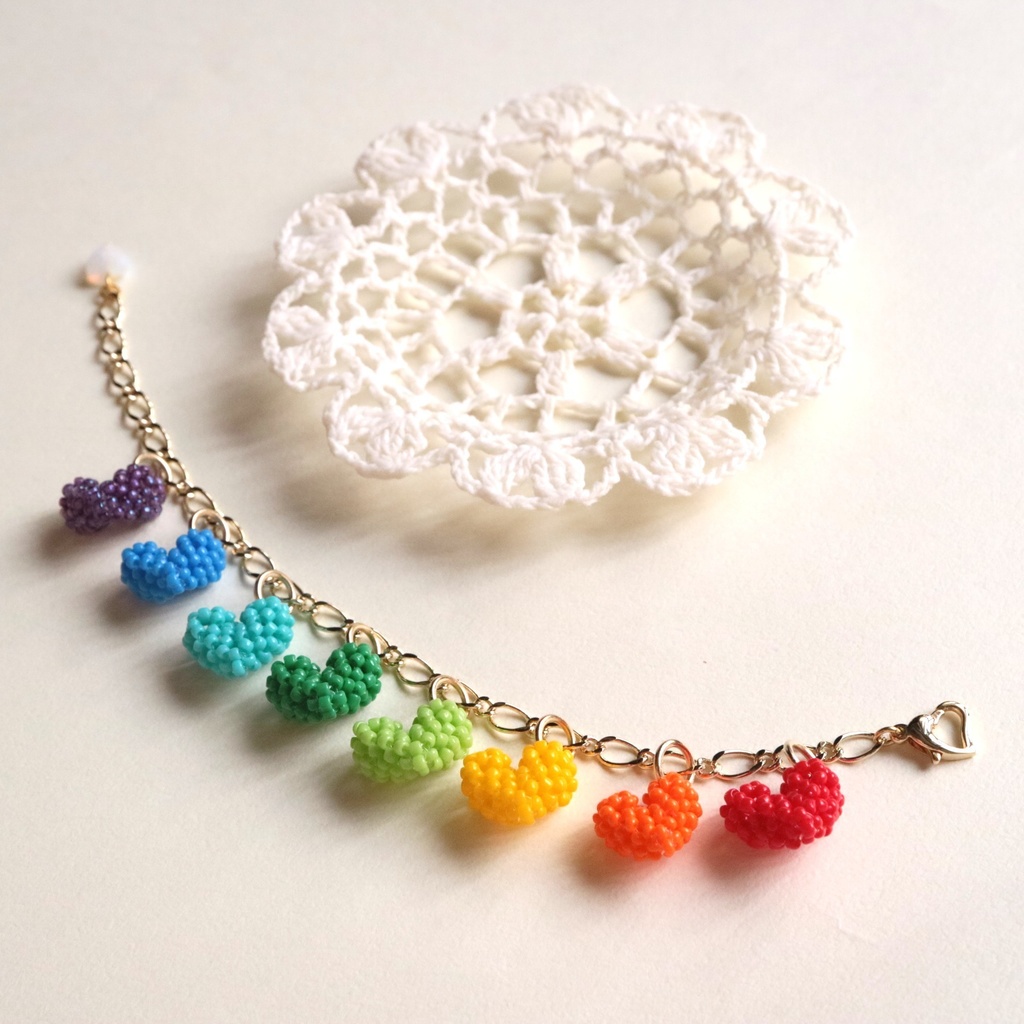 ハートのブレスレット