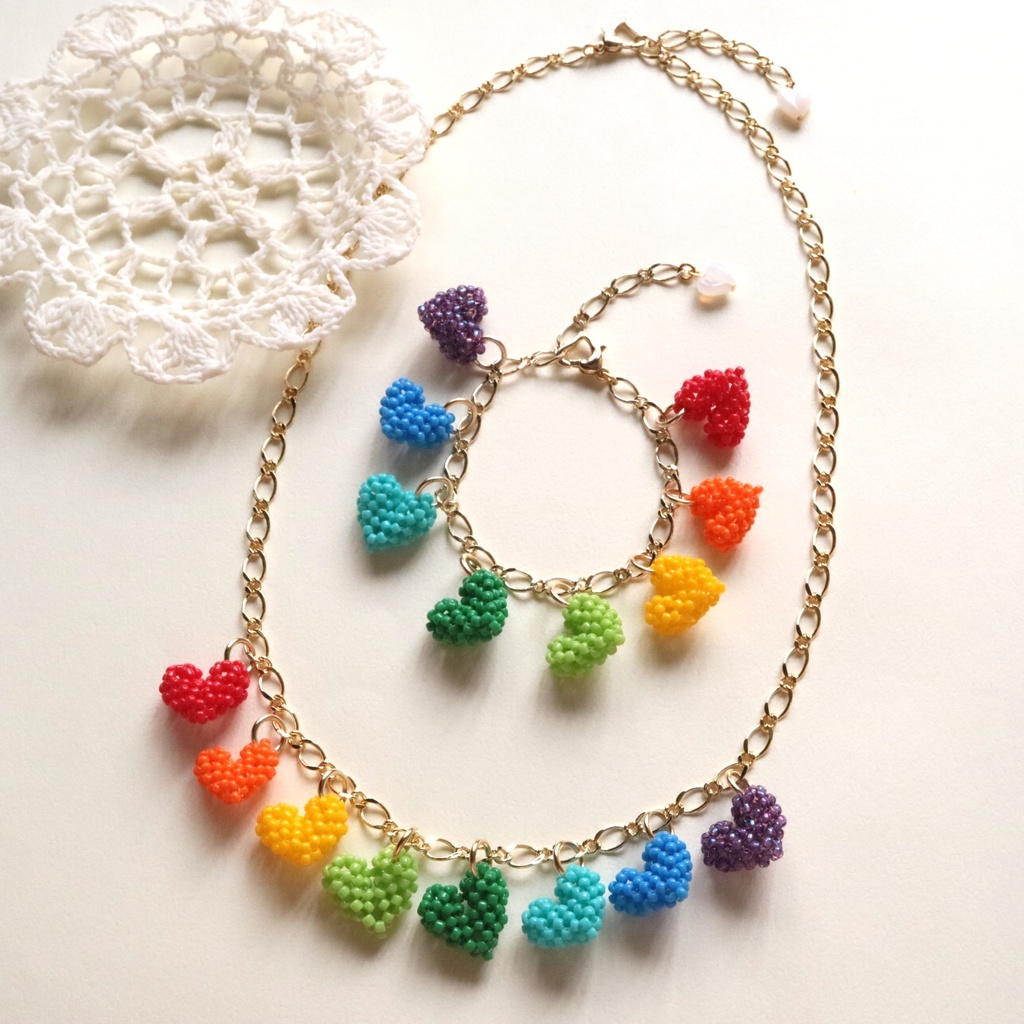 ハートのブレスレット