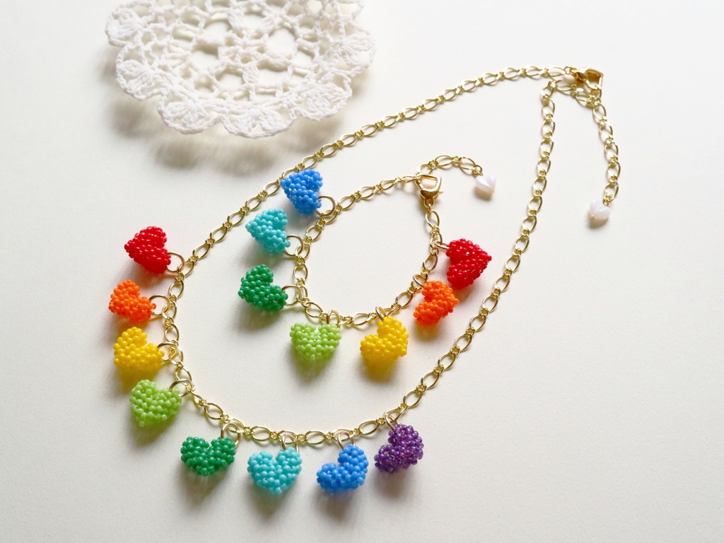 ハートのブレスレット