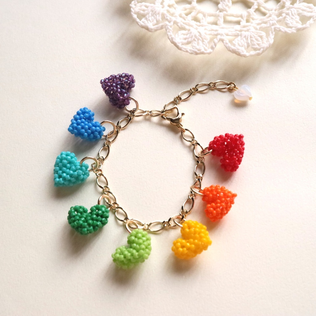 ハートのブレスレット