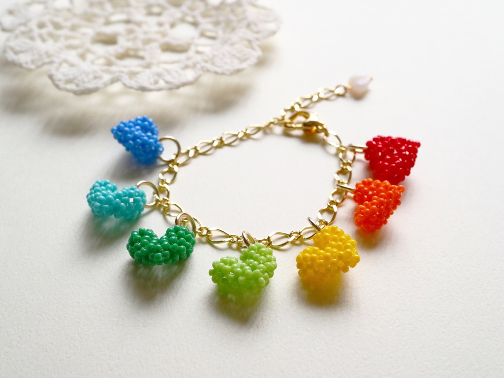 ハートのブレスレット