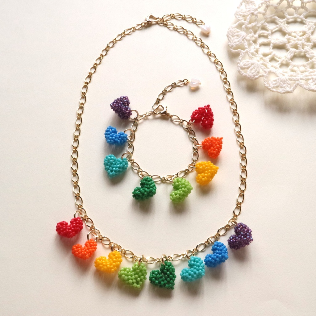 ハートのブレスレット