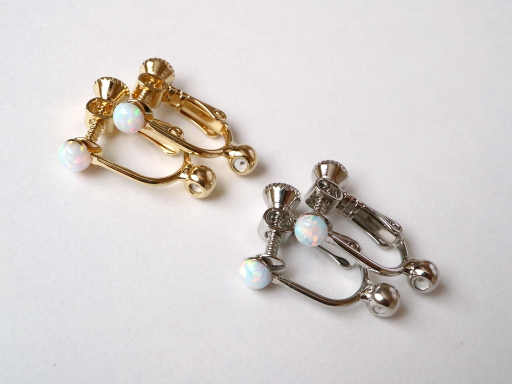 取説付きイヤリングコンバーター フック・ポスト両用タイプ(ゴールド)