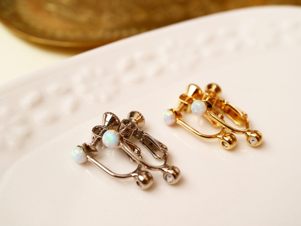 取説付きイヤリングコンバーター フック・ポスト両用タイプ(ゴールド&シルバー2点セット)