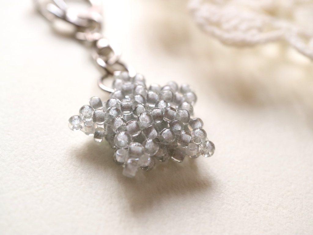 キラキラ星のキーホルダー(シルバー)