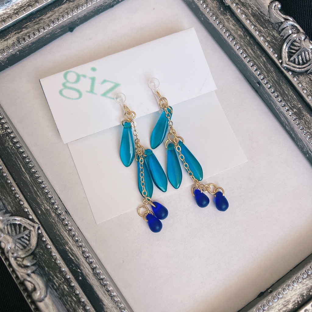 第五人格 ノートン ロナード 菫青石モチーフピアス、イヤリング