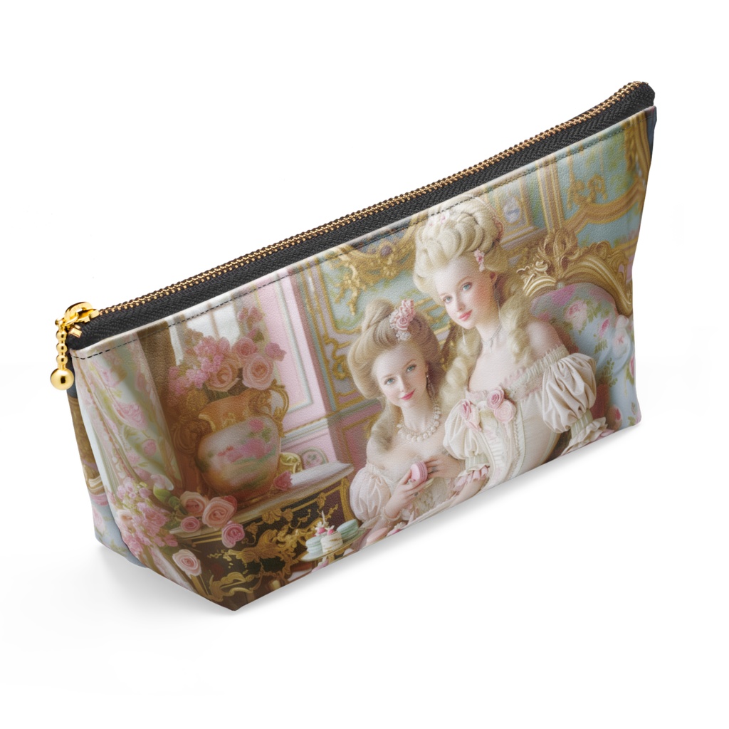 マリーアントワネット★レザーポーチ・マカロン★ロココ ヴィクトリアン 姫系 Marie Antoinette Shabby chic rose Pouch