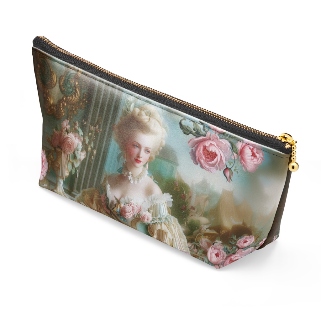 マリーアントワネット★レザーポーチ・ブルーグリーンの部屋★ロココ ヴィクトリアン 姫系 Marie Antoinette Shabby chic rose pouch