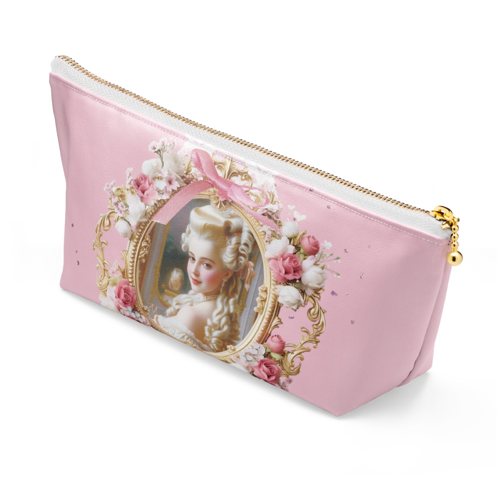 マリーアントワネット★レザーポーチ・ロココピンク★ロココ・ヴィクトリアン 姫系 Marie Antoinette  Shabby chic rose pouch