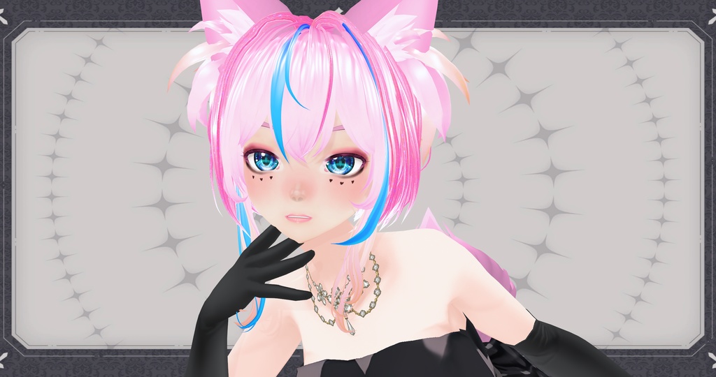Punk Girl Vroid face texture