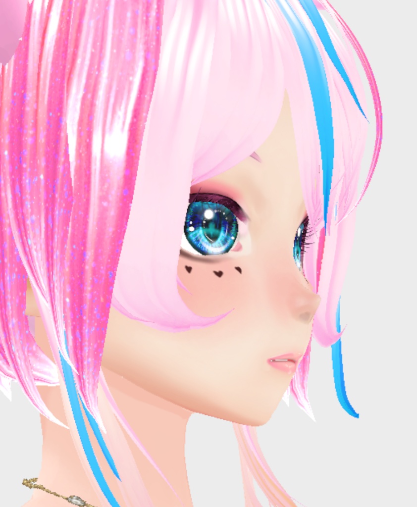 Punk Girl Vroid face texture