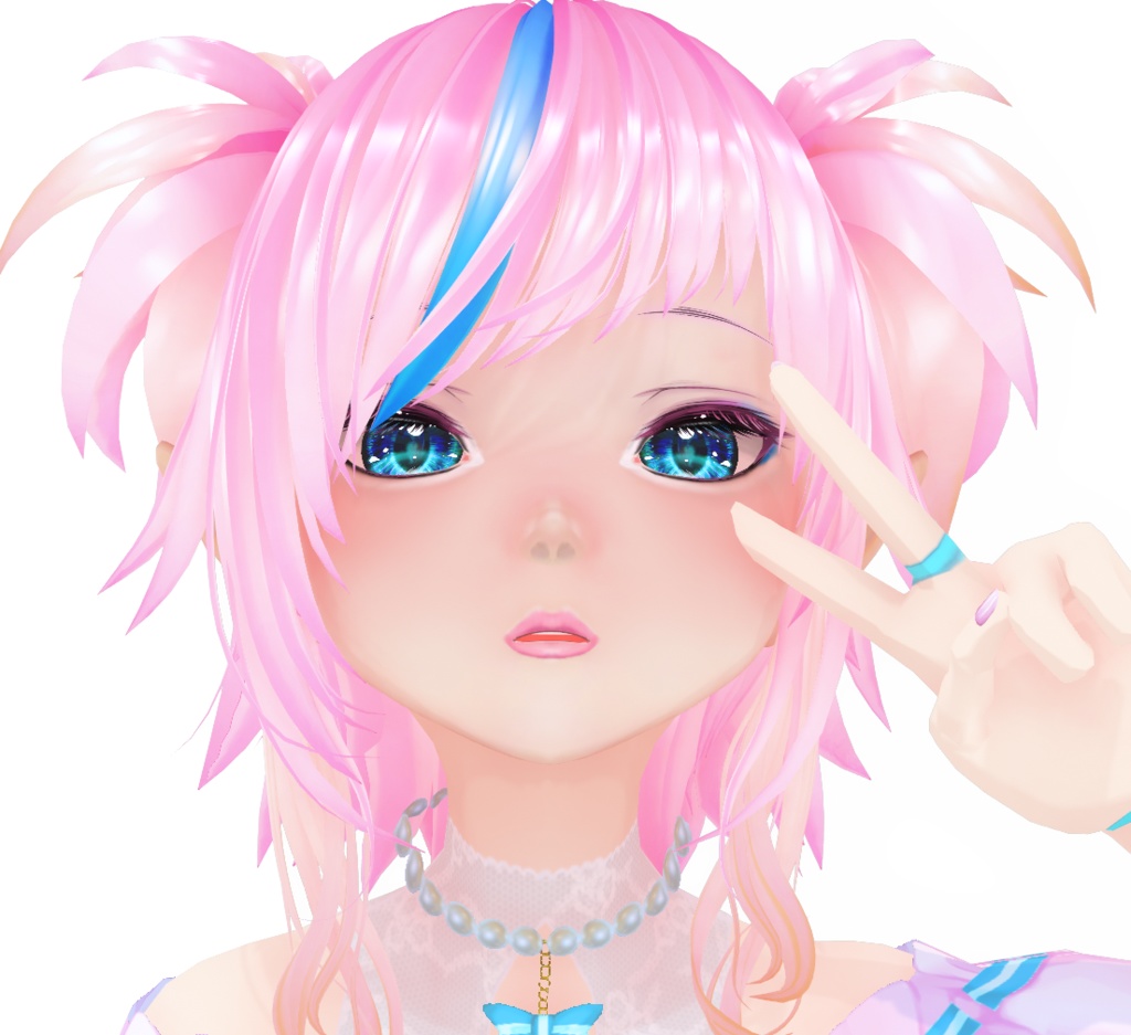 Streamer Girl Face vroid texture