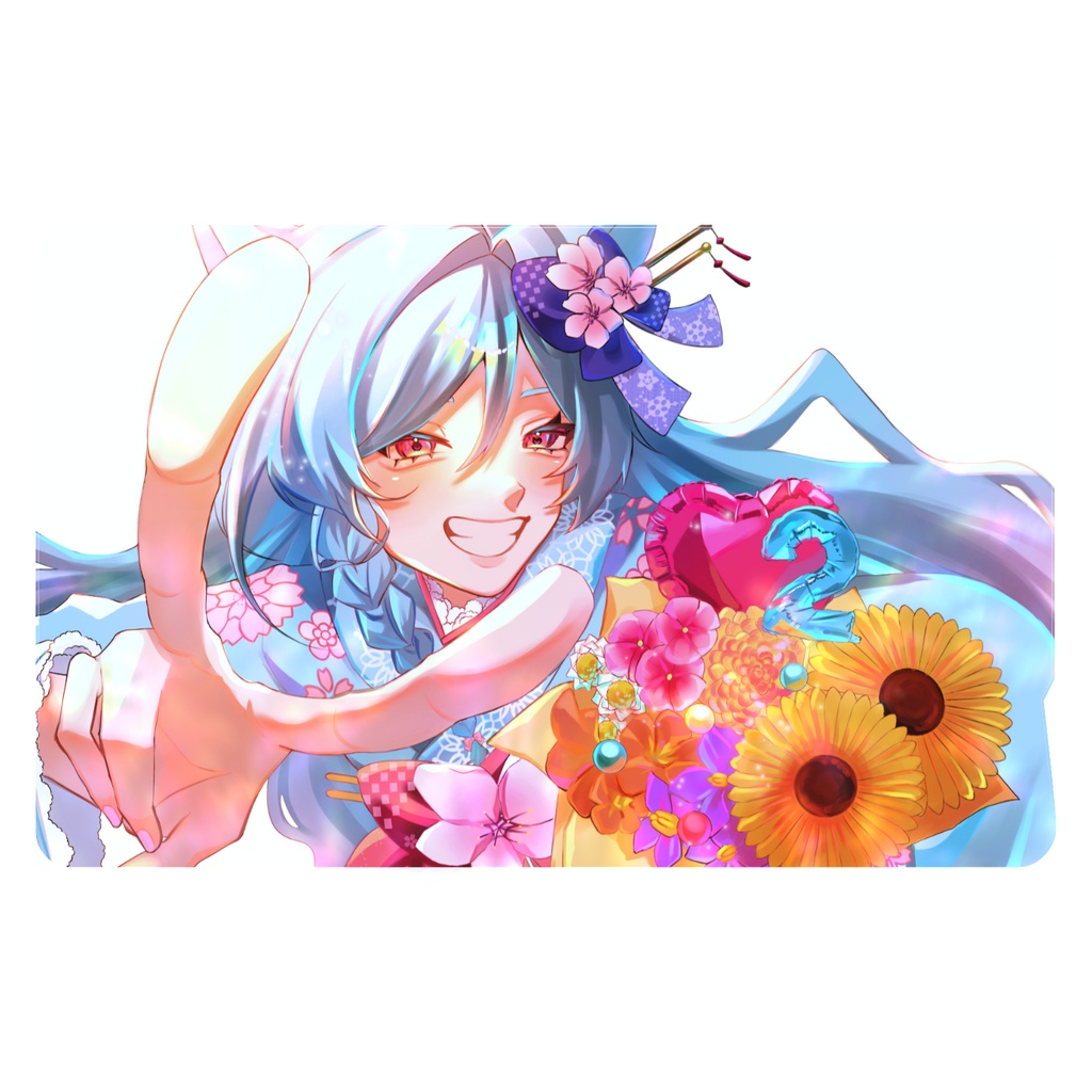 【ステッカー】2周年記念イラストICカードステッカー